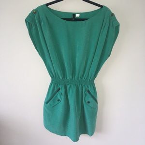 H&M turquoise midi dress